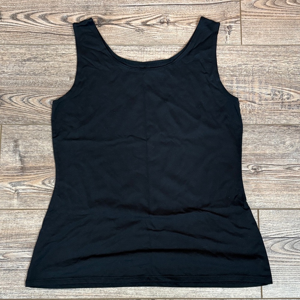 Geoffrey Beene Sport Black Sleeveless Tank Top Medium Spandex